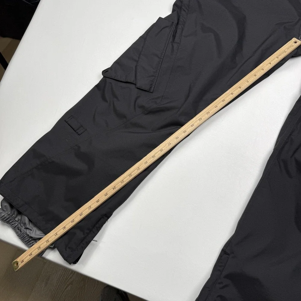 Burton Snow Pants Mens Large Black Waterproof Ski Snowboard Cargo Lined Shell